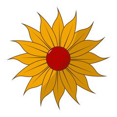 Cartoon Doodle Thanksgiving Day Element. Vector Illustration.