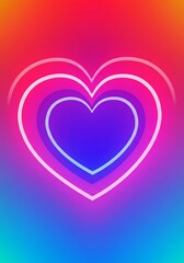 Neon Heartbeat Symphony