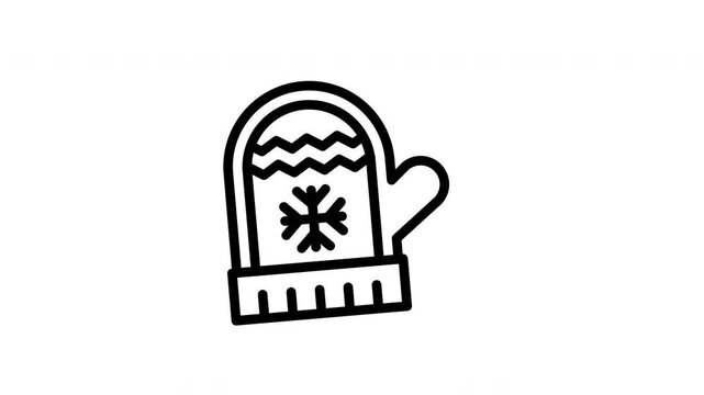 mitten animated icon