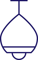 Chandelier Outline Linear Symbol for Graphic and Web Design, Apps, Adverts, Various Cards