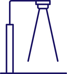 Street Light Minimalistic Sign for Web and Graphic Design, Apps, Banners, Social Network and Cards