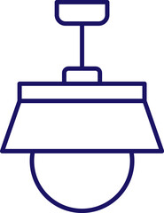 Isolated Icon of Lustre for Graphics, Concept, Apps