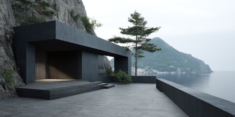 Cliffside Retreat Modern Architecture Meets Ocean Serenity.