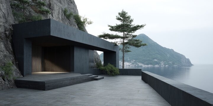 Cliffside Retreat Modern Architecture Meets Ocean Serenity.