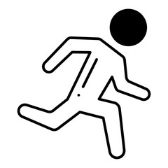 Running Man dualtone icon