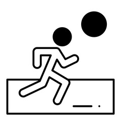 Morning Run dualtone icon

