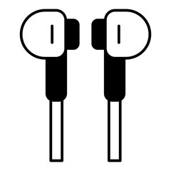 Earphones dualtone icon

