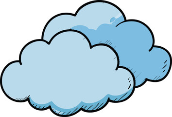  Cloud Vector Icon Set – Flat, Silhouette, Line, and Cute Styles, Weather, Tech, Cute, and Silhouette, Colorful cloud, Cloud