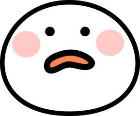 Obraz premium Cute Emoji Vector Element Set