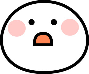 Cute Emoji Vector Element Set