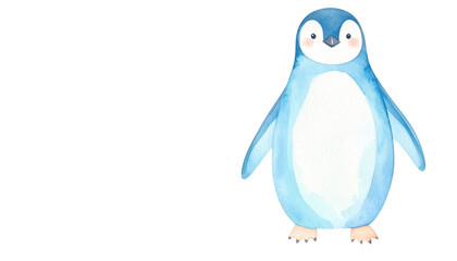 Fototapeta premium Black and white penguin, cute bird from nature 