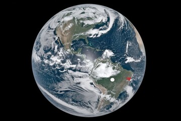 Obraz premium Earth overview global perspective nature environment satellite imagery planetary view science concept
