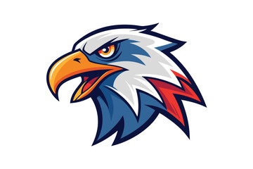 Obraz premium Eagle Head mascot isolated on a white background