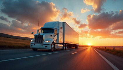 Trucks on the road, Transport and logistics of products