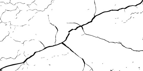 Cracked Earth Vector Texture with Transparent Background – High-Detail Grunge Overlay of Dry, Distressed Lines and Natural Ground Erosion
