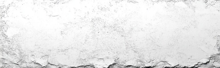 Obraz premium Close-up of a cracked and peeling white plaster wall with rough texture and weathered surface