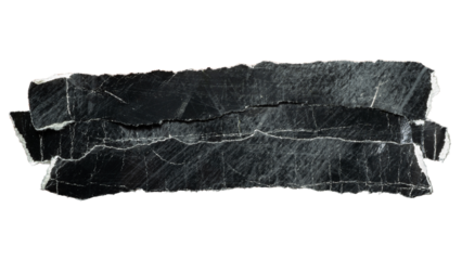 A textbox shape made of scratched black paper