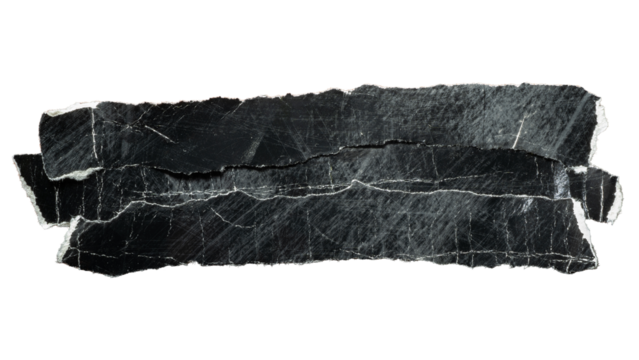 A textbox shape made of scratched black paper