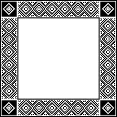 Obraz premium Ethnic Square Frame