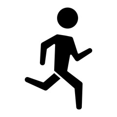 Jogger glyph icon