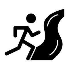 Trail glyph icon