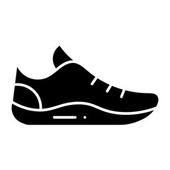 Run Shoes glyph icon