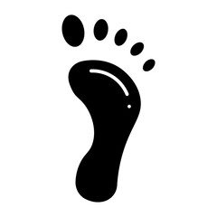 Footprint glyph icon

