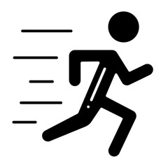 Fast Motion glyph icon