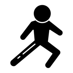 Leg Warmup glyph icon