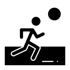 Morning Run glyph icon