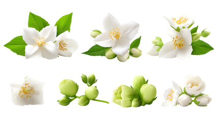 Obraz premium Delicate jasmine flowers and buds