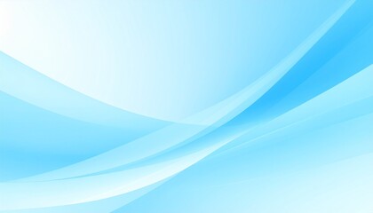 Obraz premium A clean and elegant minimalistic abstract background in soft light blue sets a serene and sophisticated tone, perfect for product presentations or visual branding.