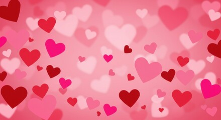 Hearts Background, Pink, Valentine's Day