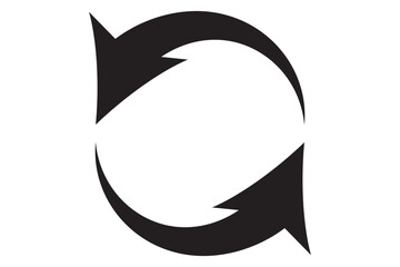 illustration of a circular arrow or recycle EPS 10