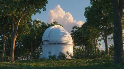 Obraz premium Observatory Dome Forests Eye on the Stars.