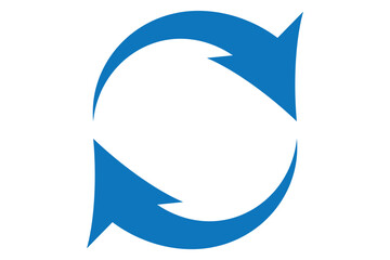 illustration of a circular arrow or recycle EPS 10