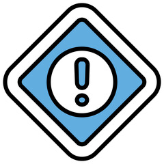 Risk Blue Black Icon