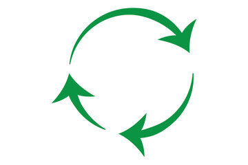 illustration of a circular arrow or recycle EPS 10