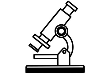 microscope  silhouette vector