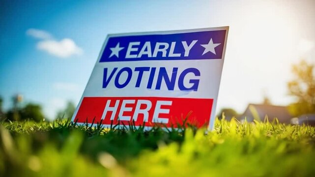 Announcing Access and Aiding Action: Sign Saying Early Voting Now Open