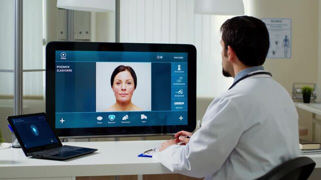 Telehealth dermatology consultation with high definition imagery for skin examination and diagnosis from a distance