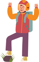 Delivery Courier Vector Character Set. Flat-style courier illustrations showing delivery, scooter riding, package handling, and customer interaction in various dynamic poses.