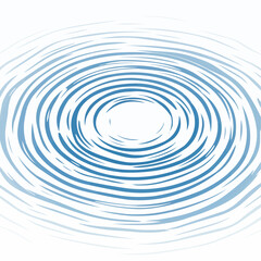 Circular blue pattern on white background, gradient, ripple effect, abstract illustration
