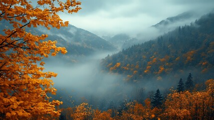 Fototapeta premium autumn landscape in the mountains