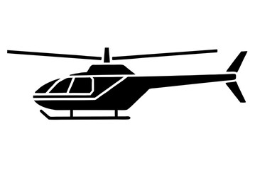 helicopter  silhouette vector