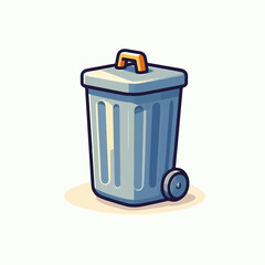 trash can illustration 
