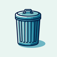 trash can illustration 