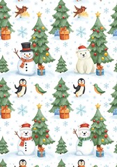 Winter Wonderland Watercolor Charm