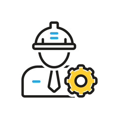 Multi color icon for engineer