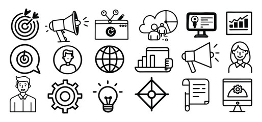 Set of religious symbols and vector icons for web design and digital marketing illustration, icon, icons, vector, set, symbol, business, computer, internet, web, illustration, sign, technology, media,